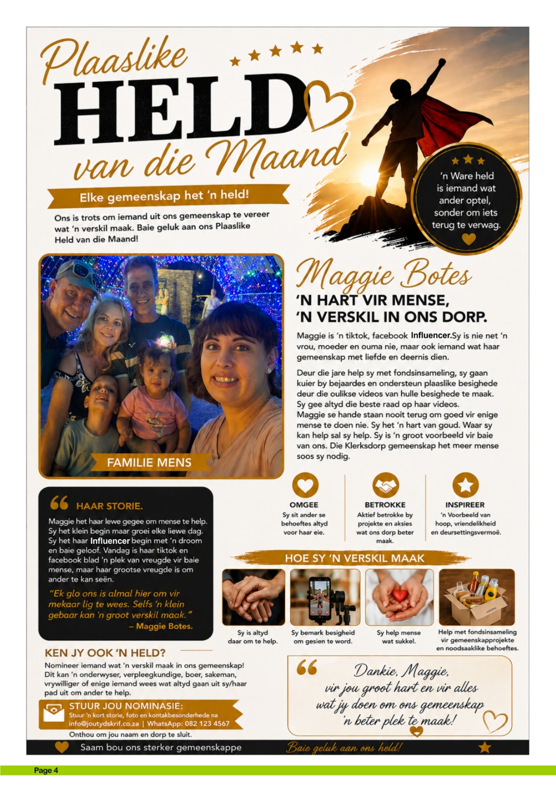 Plaaslike Held van die Maand